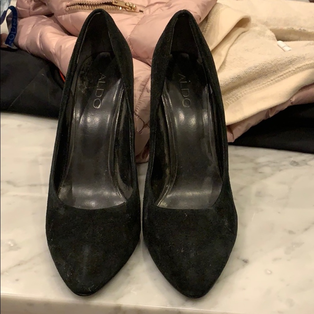 Aldo suede heels